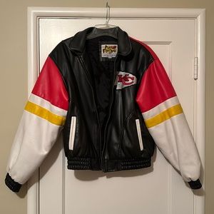 Vintage Kansas City Chiefs faux leather/coat Size M/L